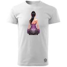 Magnolion Pixelart Gésa hátulról v10 férfi póló - 19 szín, S-3XL férfi póló