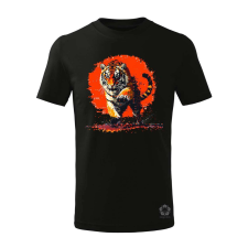 Magnolion Pixelart kung fu tigris v2 gyerek póló - 11 szín, 4-12 éves gyerek póló