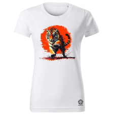 Magnolion Pixelart kung fu tigris v2 női póló - 19 szín, XS-2XL női póló