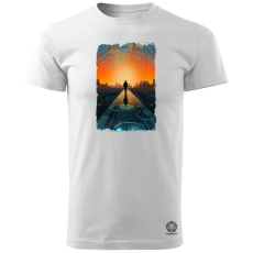 Magnolion Pixelart retró fraktál játék v2 férfi póló - 19 szín, S-3XL