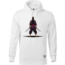 Magnolion Pixelart Szamuráj hátulról v2 férfi pulóver - 19 szín, S-5XL