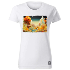 Magnolion Pointillizmus Idegen táj női póló - 19 szín, XS-2XL női póló