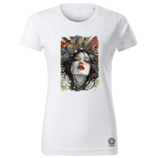 Magnolion Pop art deco portré v1 női póló - 19 szín, XS-2XL női póló