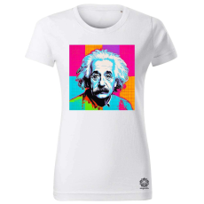 Magnolion Pop art Einstein v12 női póló - 19 szín, XS-2XL