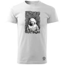 Magnolion Pop art Einstein v19 férfi póló - 19 szín, S-3XL férfi póló