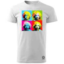 Magnolion Pop art Einstein v1 férfi póló - 19 szín, S-3XL férfi póló