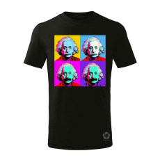 Magnolion Pop art Einstein v2 gyerek póló - 11 szín, 4-12 éves