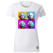 Magnolion Pop art Einstein v2 női póló - 19 szín, XS-2XL női póló