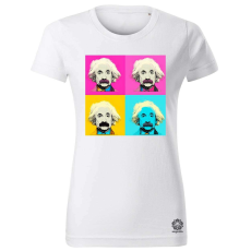 Magnolion Pop art Einstein v7 női póló - 19 szín, XS-2XL