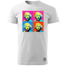 Magnolion Pop art Einstein v9 férfi póló - 19 szín, S-3XL férfi póló