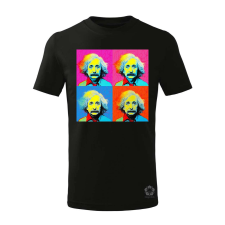 Magnolion Pop art Einstein v9 gyerek póló - 11 szín, 4-12 éves gyerek póló