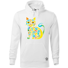 Magnolion Pop art graffiti macska v1 férfi pulóver - 19 szín, S-5XL férfi pulóver, kardigán