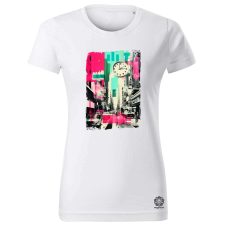 Magnolion Pop art idő kollázs v4 női póló - 19 szín, XS-2XL női póló