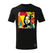Magnolion Pop art kollázs v11 gyerek póló - 11 szín, 4-12 éves gyerek póló