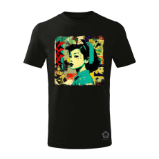 Magnolion Pop art kollázs v1 gyerek póló - 11 szín, 4-12 éves