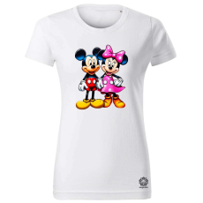 Magnolion Pop art Mickey és Minnie v1 női póló - 19 szín, XS-2XL