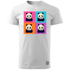 Magnolion Pop art pandák v3 férfi póló - 19 szín, S-3XL férfi póló