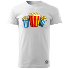 Magnolion Pop art popcorn férfi póló - 19 szín, S-3XL férfi póló