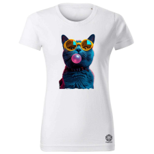 Magnolion Popart macska v3 női póló - 19 szín, XS-2XL női póló