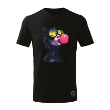 Magnolion Popart macskanő v4 gyerek póló - 11 szín, 4-12 éves gyerek póló