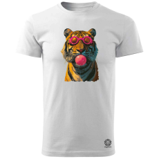 Magnolion Popart tigris v1 férfi póló - 19 szín, S-3XL