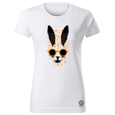 Magnolion Pozitív alakzat negatív tér nyúl v1 női póló - 19 szín, XS-2XL