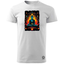 Magnolion Pszichedelikus Buddha v14 férfi póló - 19 szín, S-3XL férfi póló