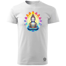 Magnolion Pszichedelikus Buddha v1 férfi póló - 19 szín, S-3XL férfi póló
