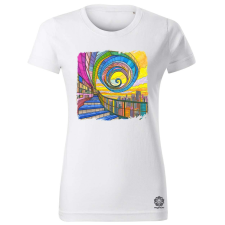 Magnolion Pszichedelikus épületek v6 női póló - 19 szín, XS-2XL női póló
