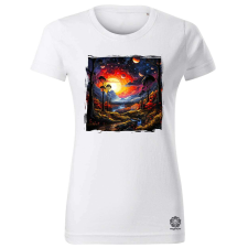 Magnolion Pszichedelikus erdő v3 női póló - 19 szín, XS-2XL női póló