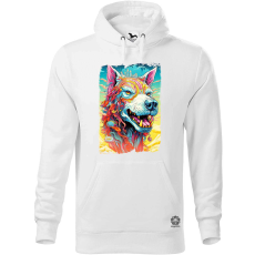 Magnolion Pszichedelikus farkas fantázia v2 férfi pulóver - 19 szín, S-5XL