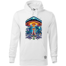 Magnolion Pszichedelikus gomba UFO v3 férfi pulóver - 19 szín, S-5XL
