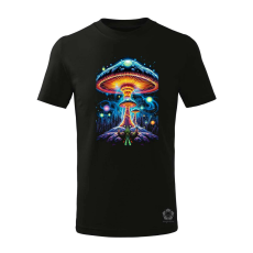 Magnolion Pszichedelikus gomba UFO v3 gyerek póló - 11 szín, 4-12 éves