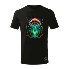 Magnolion Pszichedelikus gomba UFO v5 gyerek póló - 11 szín, 4-12 éves