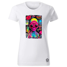 Magnolion Pszichedelikus idegen v4 női póló - 19 szín, XS-2XL női póló