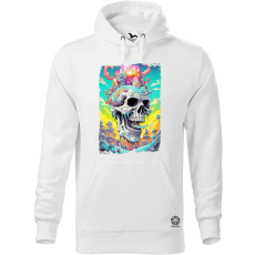 Magnolion Pszichedelikus koponya fantázia v1 férfi pulóver - 19 szín, S-5XL