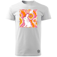 Magnolion Pszichedelikus nyuszi v13 férfi póló - 19 szín, S-3XL férfi póló