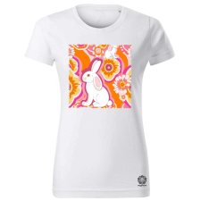 Magnolion Pszichedelikus nyuszi v13 női póló - 19 szín, XS-2XL női póló
