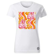 Magnolion Pszichedelikus nyuszi v27 női póló - 19 szín, XS-2XL női póló