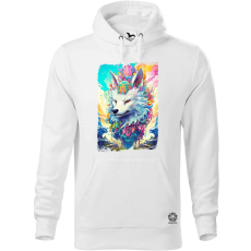 Magnolion Pszichedelikus róka fantázia férfi pulóver - 19 szín, S-5XL
