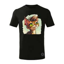 Magnolion Punk cica v2 gyerek póló - 11 szín, 4-12 éves gyerek póló