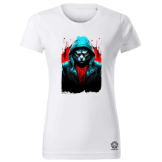 Magnolion Punk macska v2 női póló - 19 szín, XS-2XL