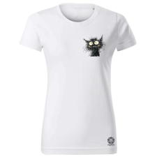 Magnolion Rajz cica zseb v16 női póló - 19 szín, XS-2XL női póló