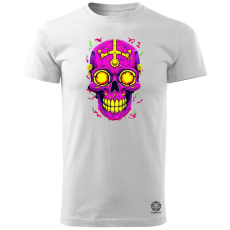 Magnolion Rajzfilm koponya v8 férfi póló - 19 szín, S-3XL