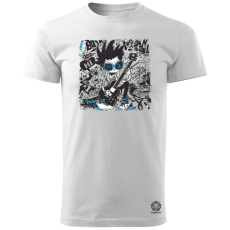 Magnolion Rajzfilm punk srác v27 férfi póló - 19 szín, S-3XL