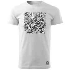 Magnolion Rajzfilm punk srác v35 férfi póló - 19 szín, S-3XL férfi póló