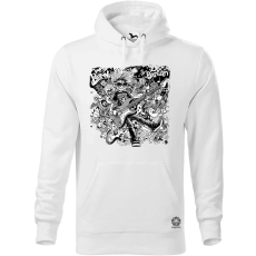 Magnolion Rajzfilm punk srác v37 férfi pulóver - 19 szín, S-5XL