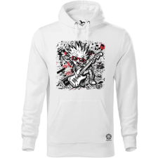 Magnolion Rajzfilm punk srác v40 férfi pulóver - 19 szín, S-5XL férfi pulóver, kardigán