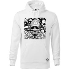 Magnolion Rajzfilm punk srác v44 férfi pulóver - 19 szín, S-5XL férfi pulóver, kardigán