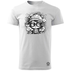 Magnolion Rajzfilm punk srác v47 férfi póló - 19 szín, S-3XL